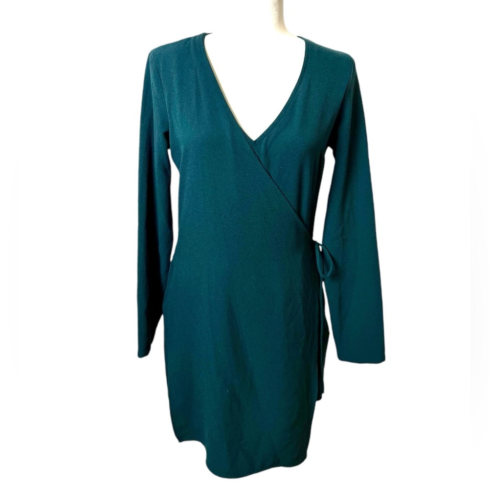 BAR III GREEN WRAP DRESS/JUMPSUIT SIZE M